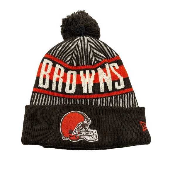 New Era Other - Cleveland Browns New Era Knit Beanie Hat Cap Pom Pom NFL Logo Winter Acrylic